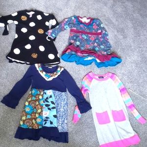 4 size 5-6 dresses, EUC